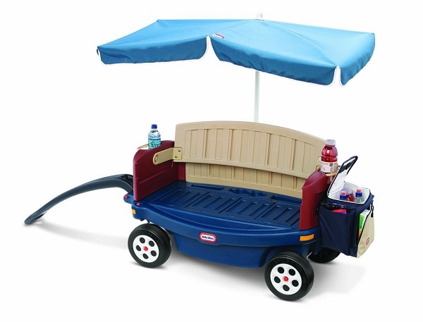 Deluxe Ride and Relax Wagon with Umbrella by Little Tikes