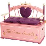 Princess Toy Box - Atoy box and bench in one with a crown backrest