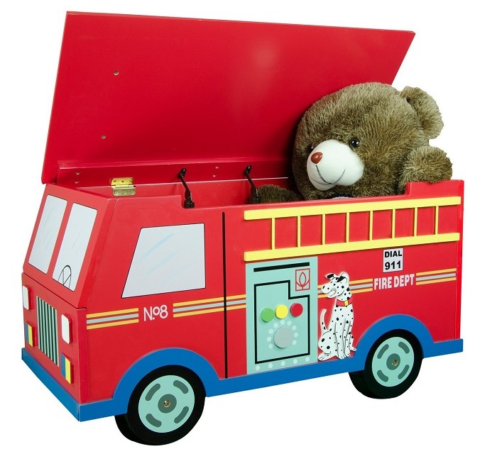 Fire Engine Toy Box