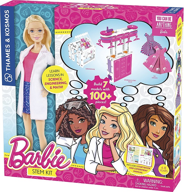 Barbie STEM Kit with Barbie Scientist Doll - Great STEM toy for kids age 4-6