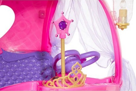 Disney Princess Pink Carriage Insert the magic wand and the carriage will light up!