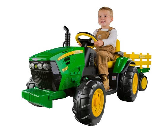 Peg Perego John Deere Ground Force Tractor with Trailer
