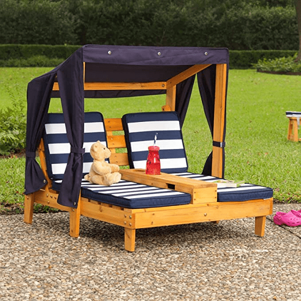 Kids Outdoor Patio Furniture - KidKraft Outdoor Double Chaise Lounge